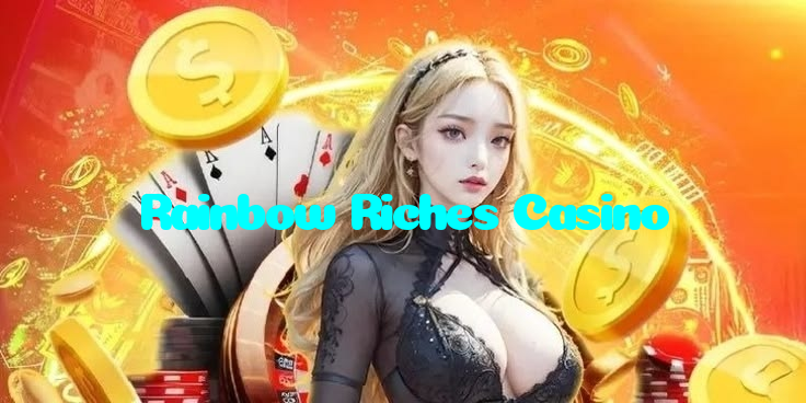Rainbow Riches Casino casino presented on mobile device in Pakistan with slots and live games